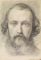 Portrait - Étude de tête de Daniel Casey (face pleine)